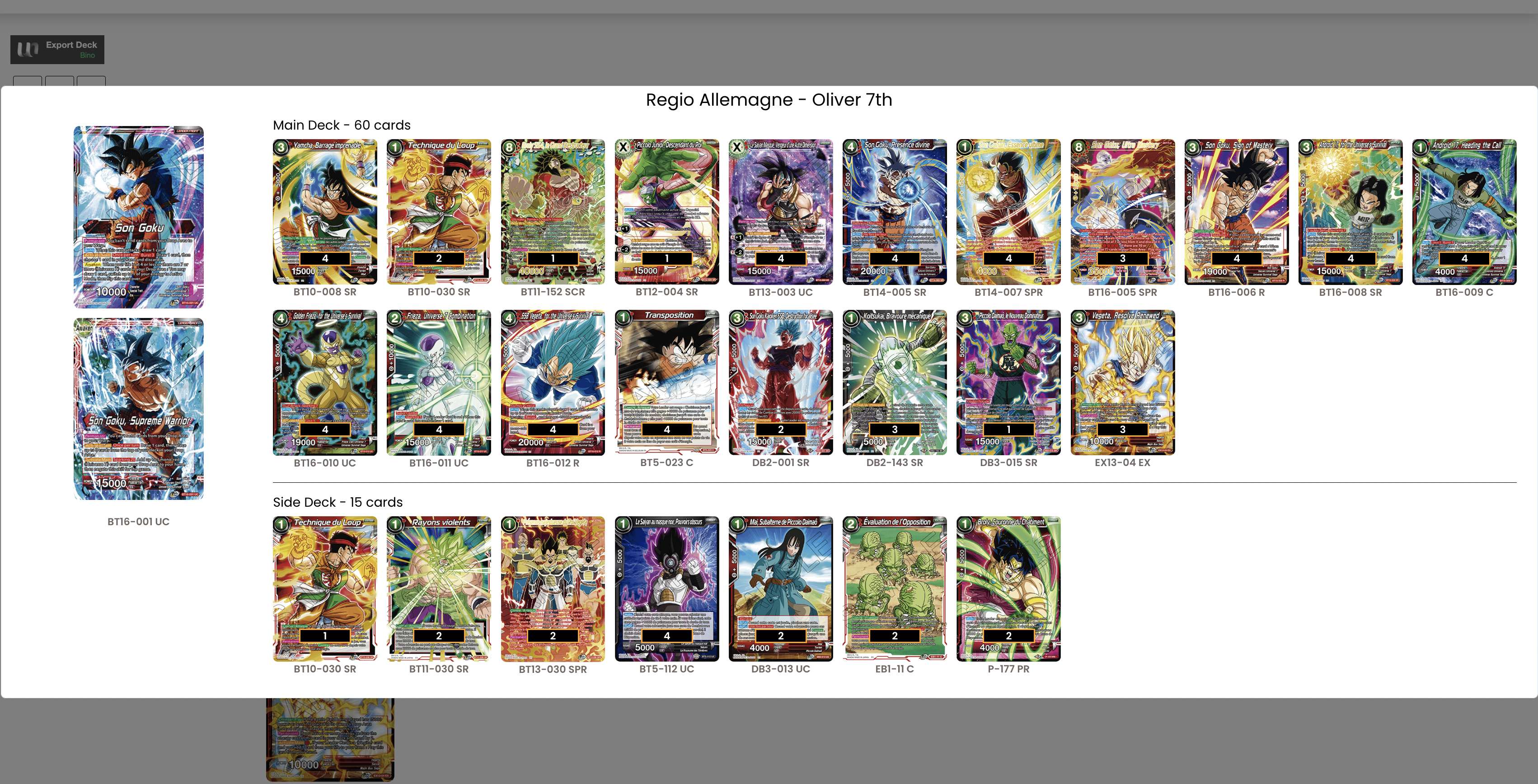 Decklist image · Oliver