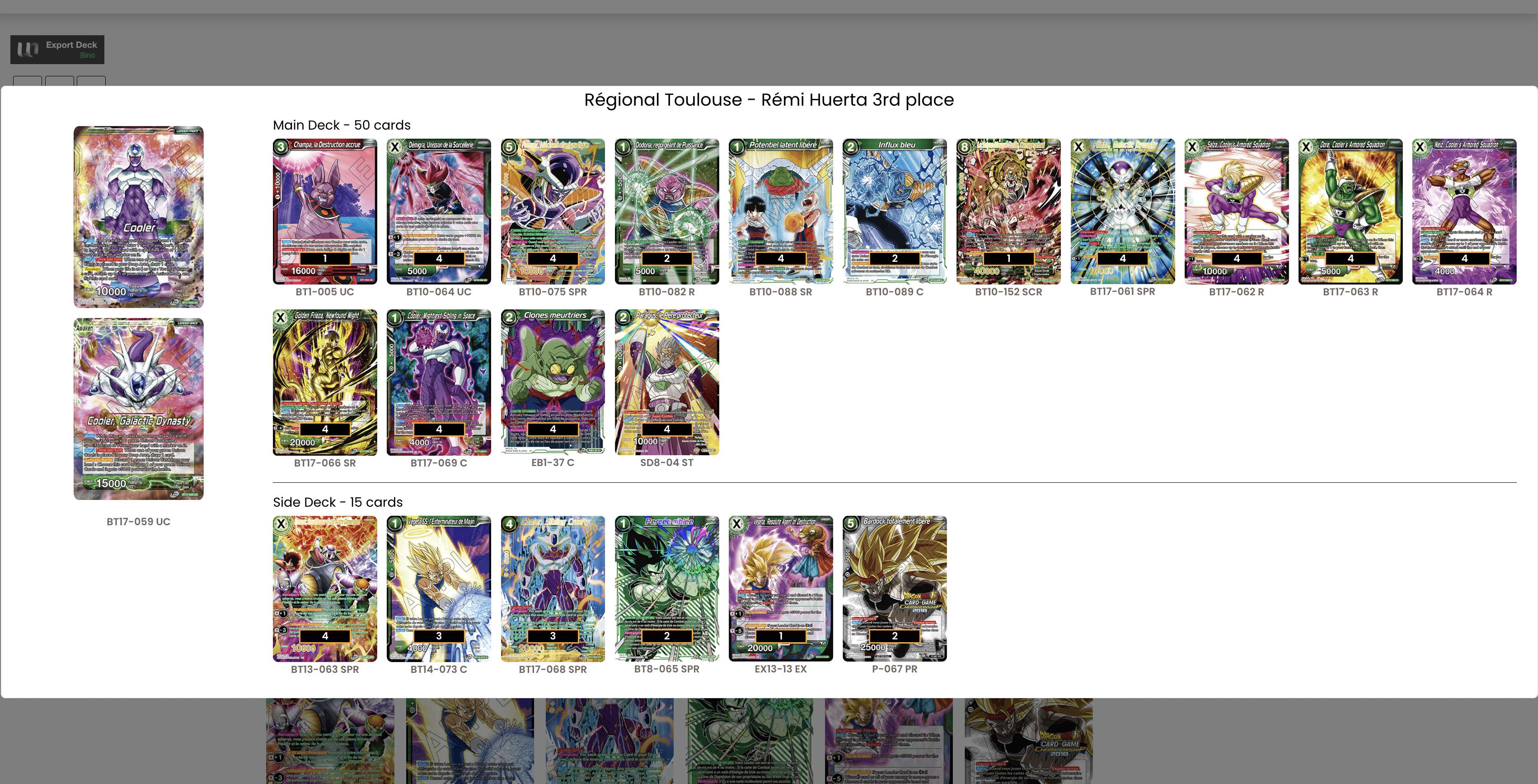 Decklist image · Rémi Huerta