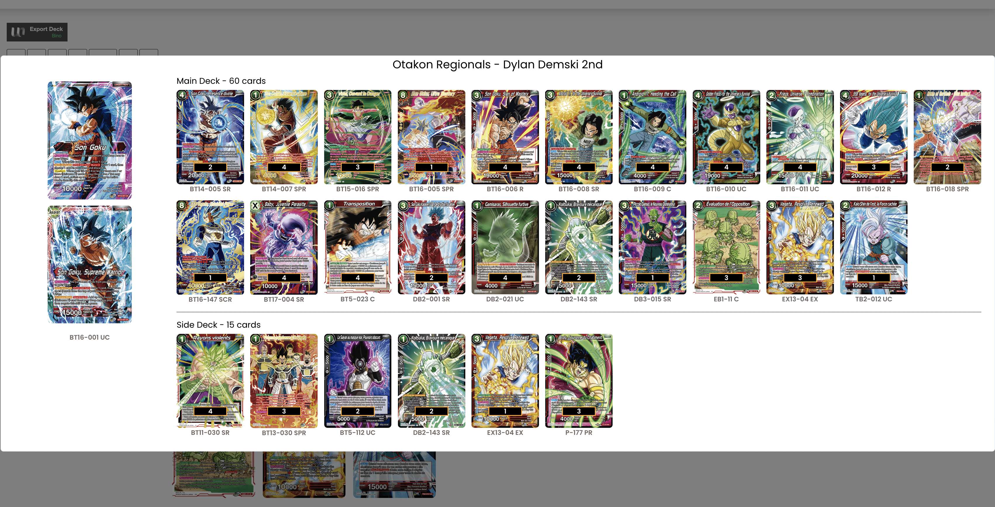 Decklist image · Dylan Demski