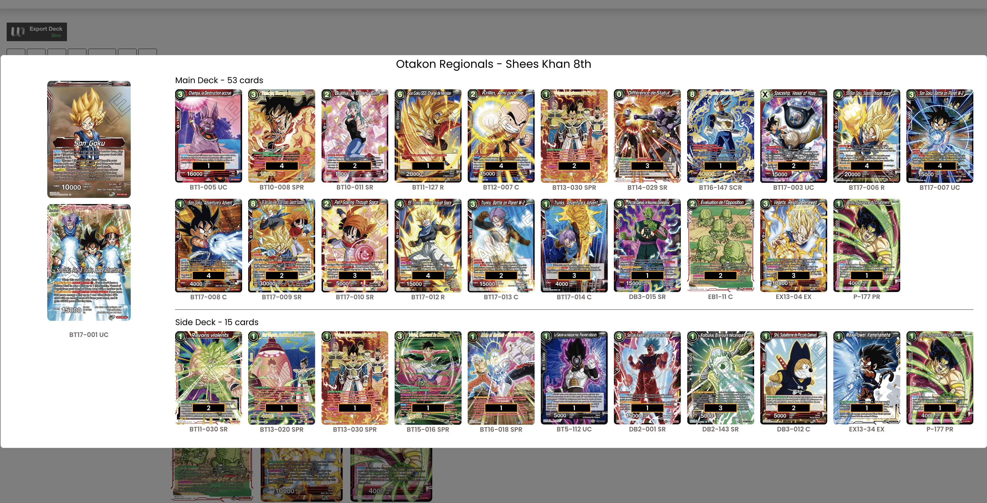 Decklist image · Shees Khan