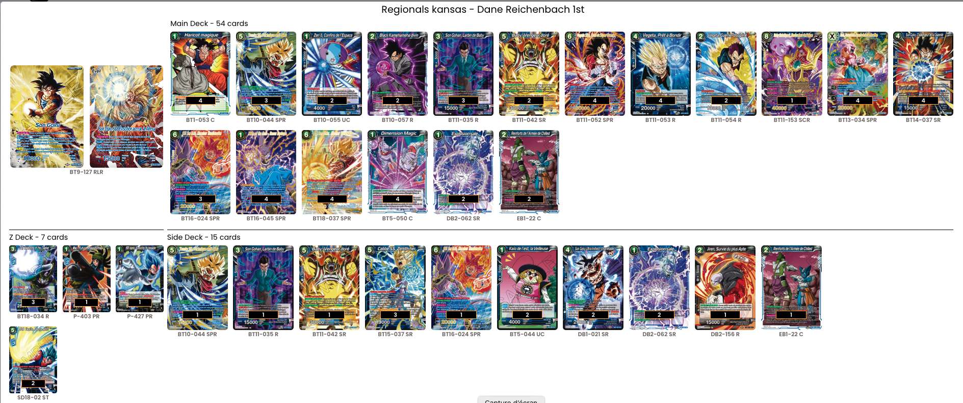 Decklist image · Dane Reichenbach