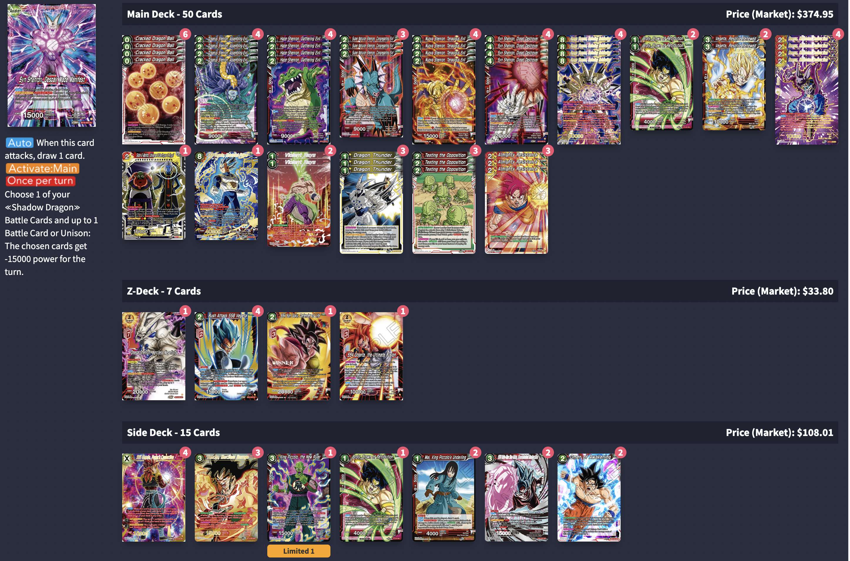 Decklist de ?