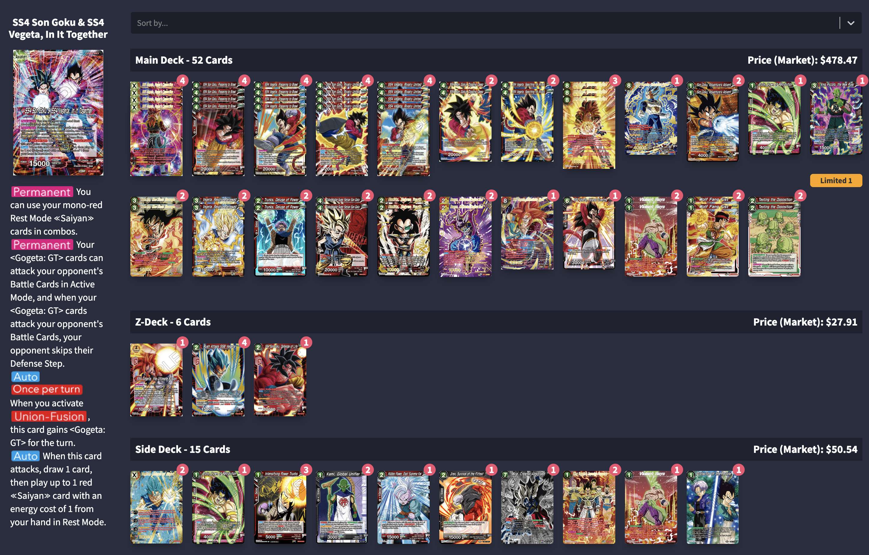 Decklist de Charlie Taylor