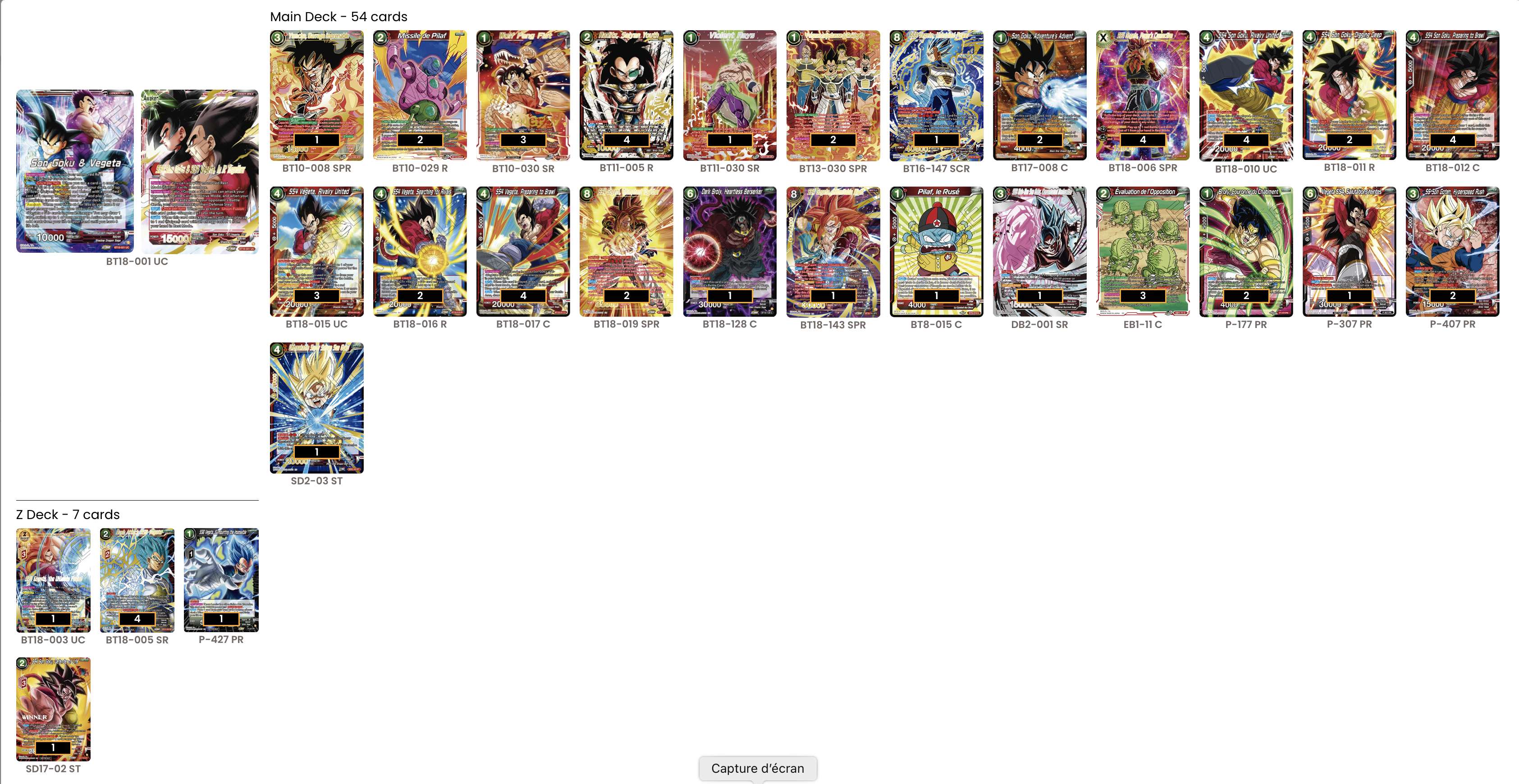 Decklist de Ivan Ostarcevic