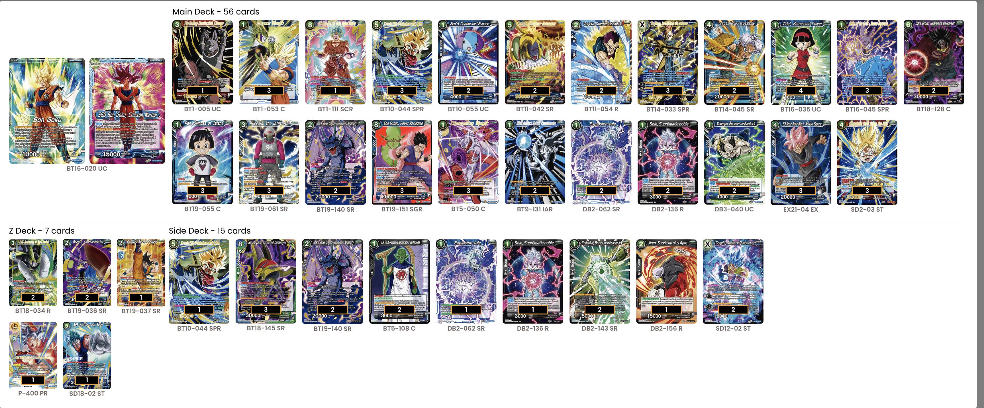 Decklist de Andrew Dovale