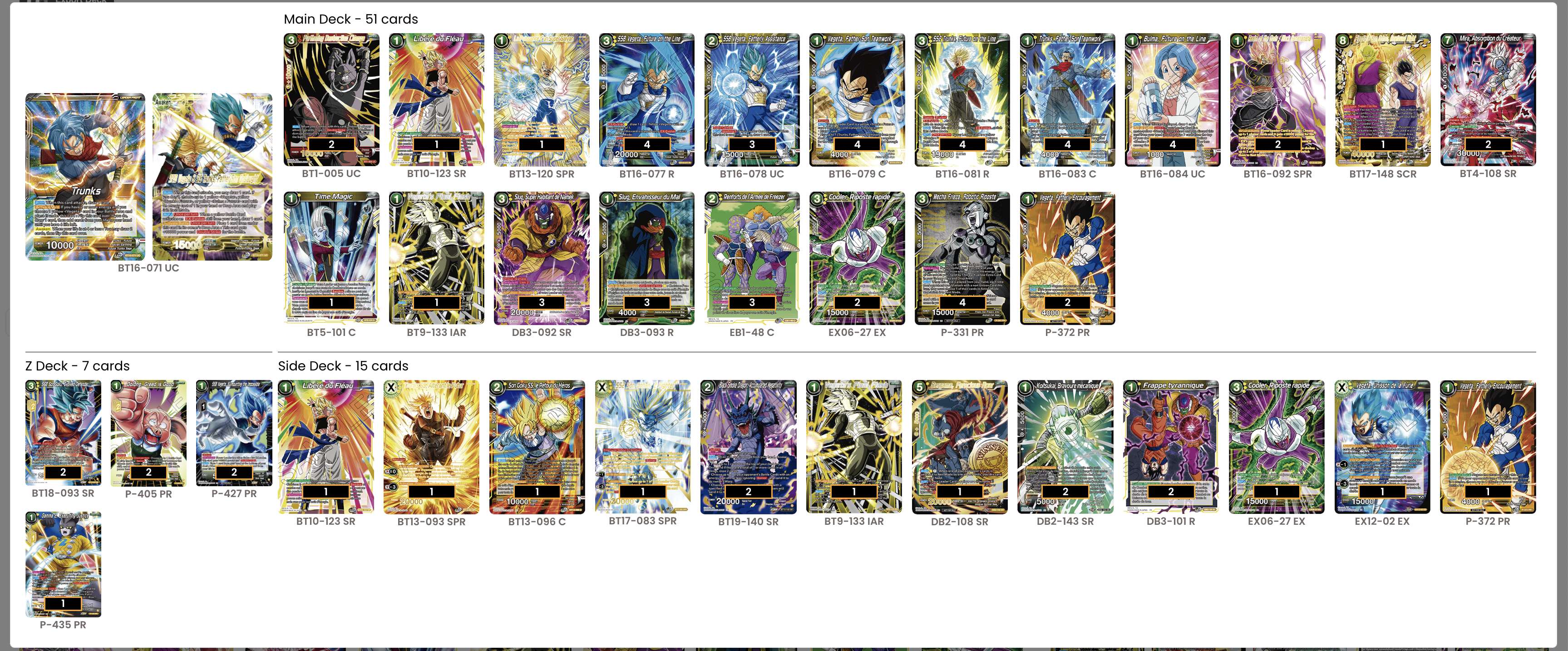 Decklist de Muqsit Khan