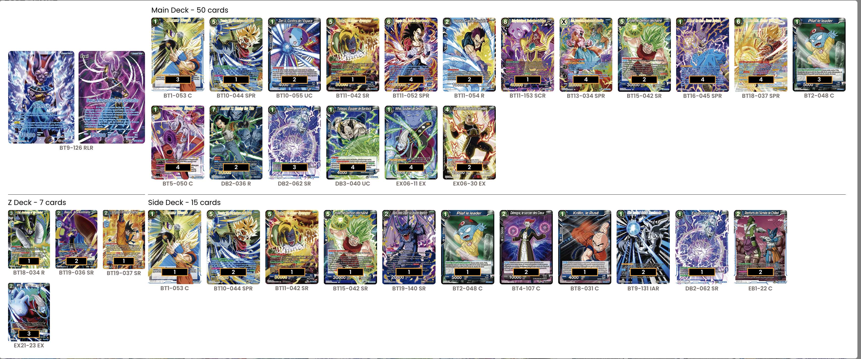 Decklist de Daniel Dalbey