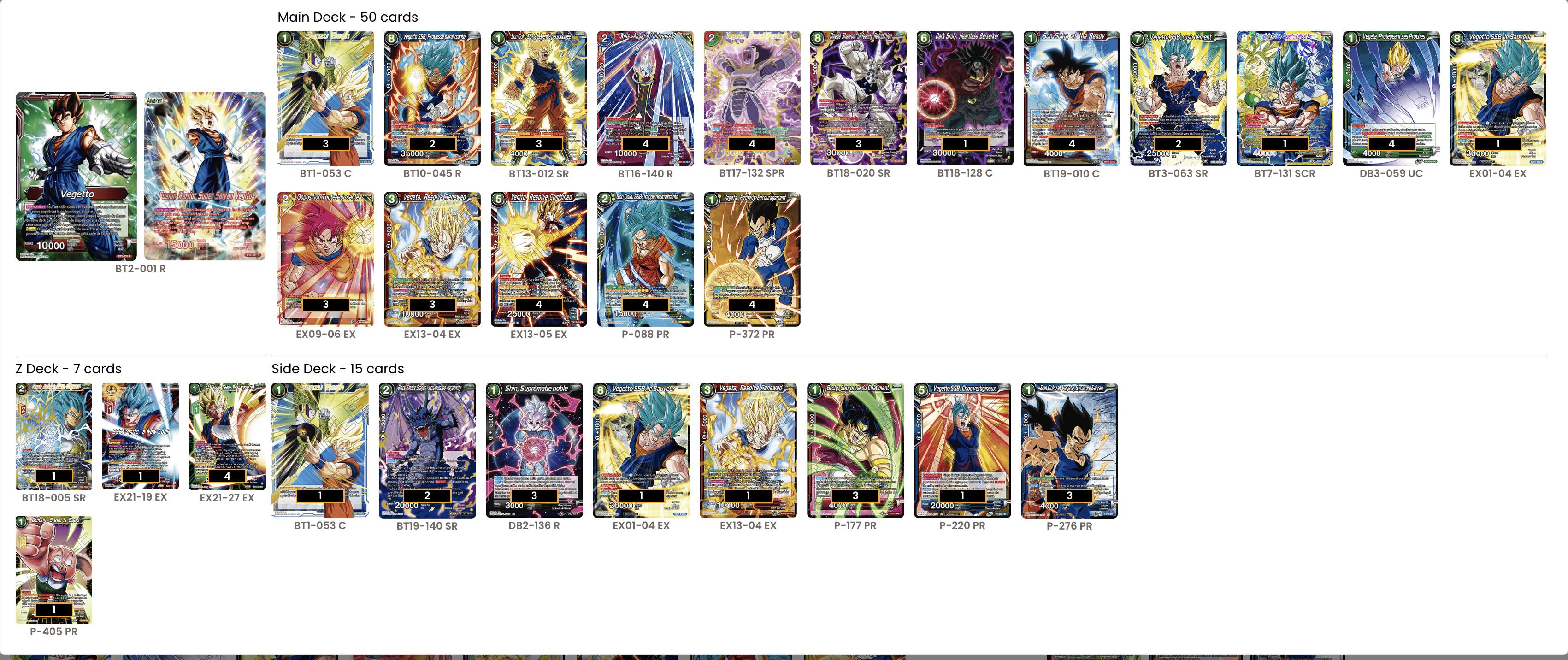 Decklist de John Argyros