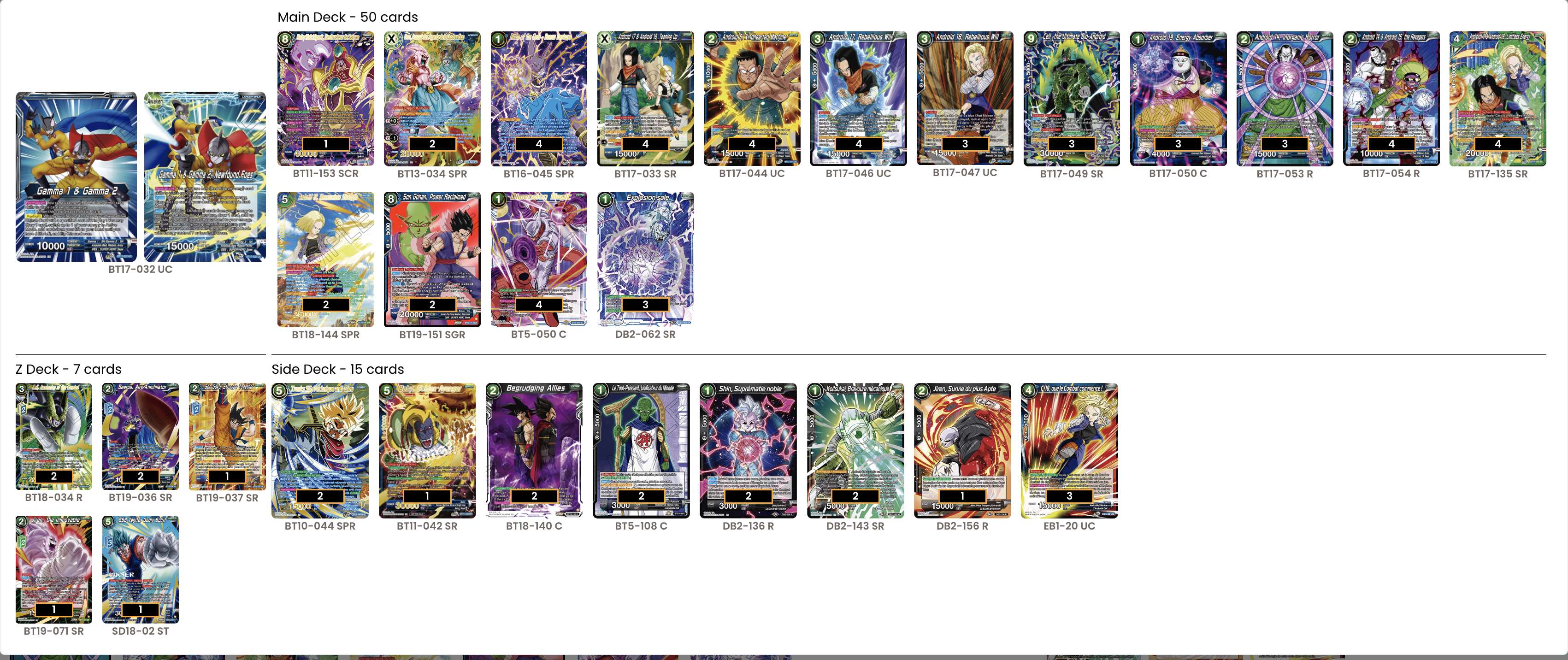 Decklist de Alex Calleja