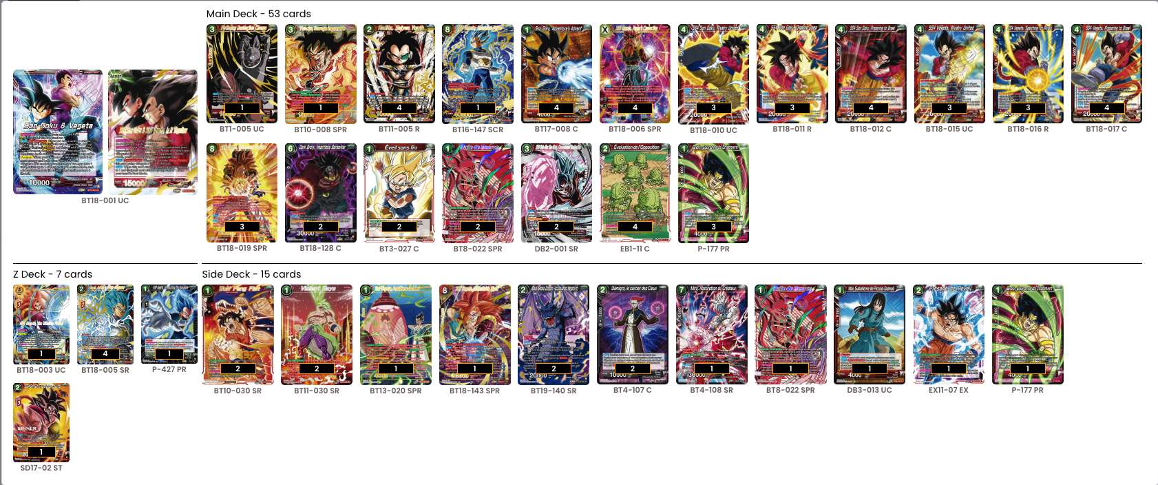 Decklist de Nicholas Minio