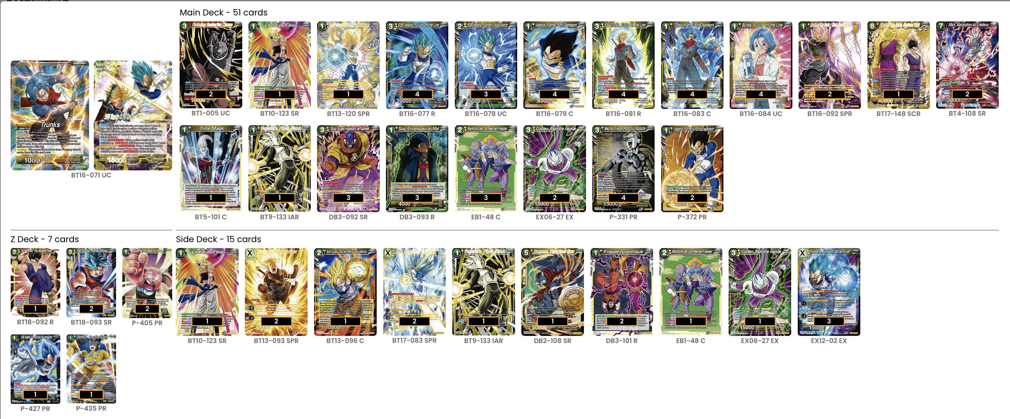 Decklist de Jun Teoh