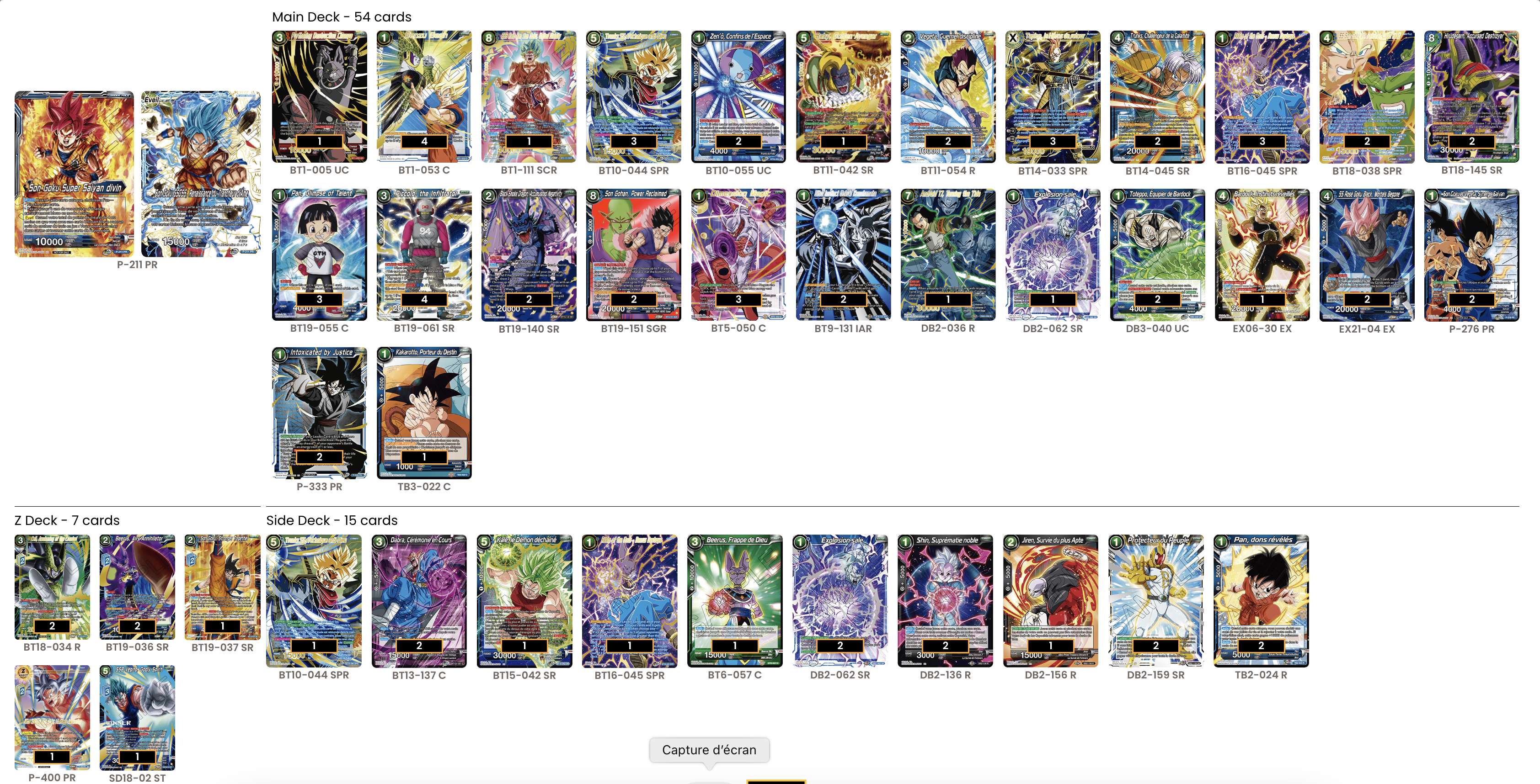 Decklist de Anthony Hain