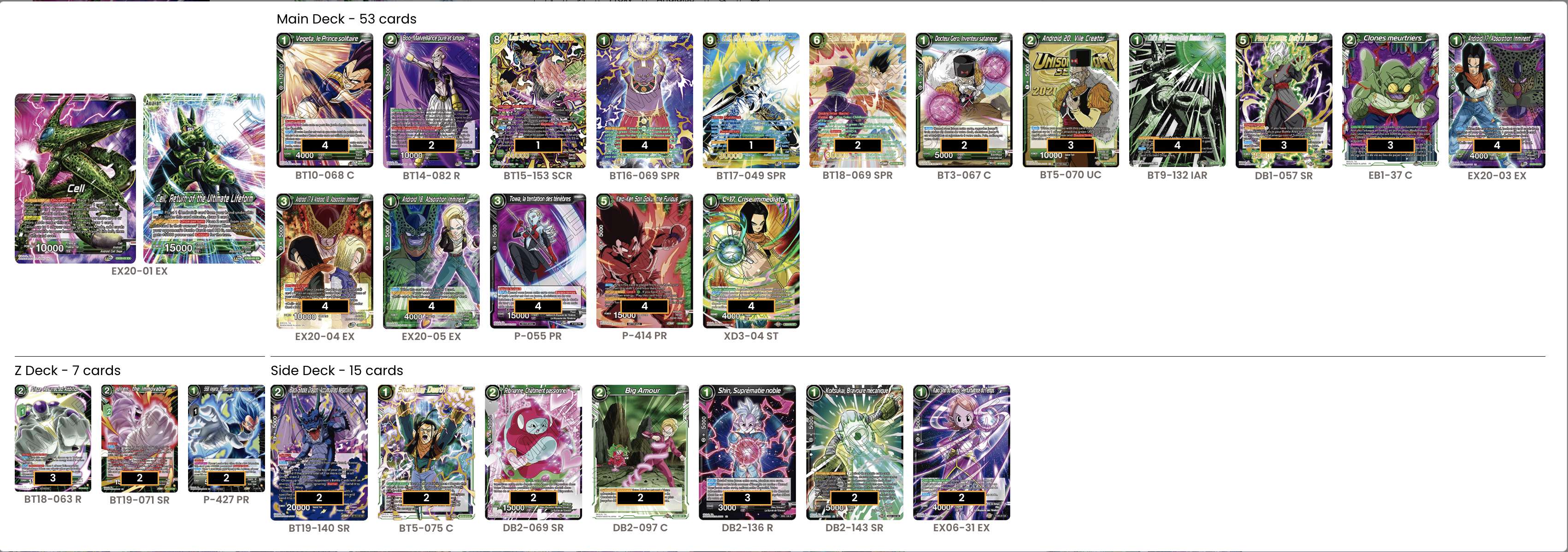 Decklist de Sebastian Garcia