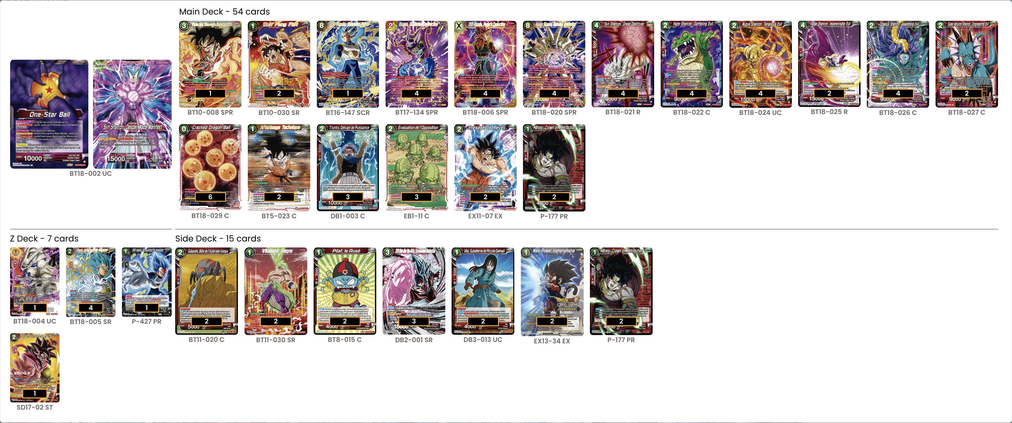 Decklist de Matias Pacheco