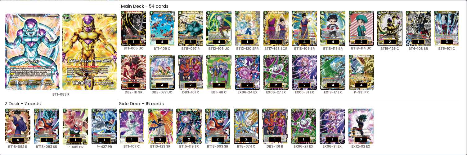 Decklist de Alexis Lenclud