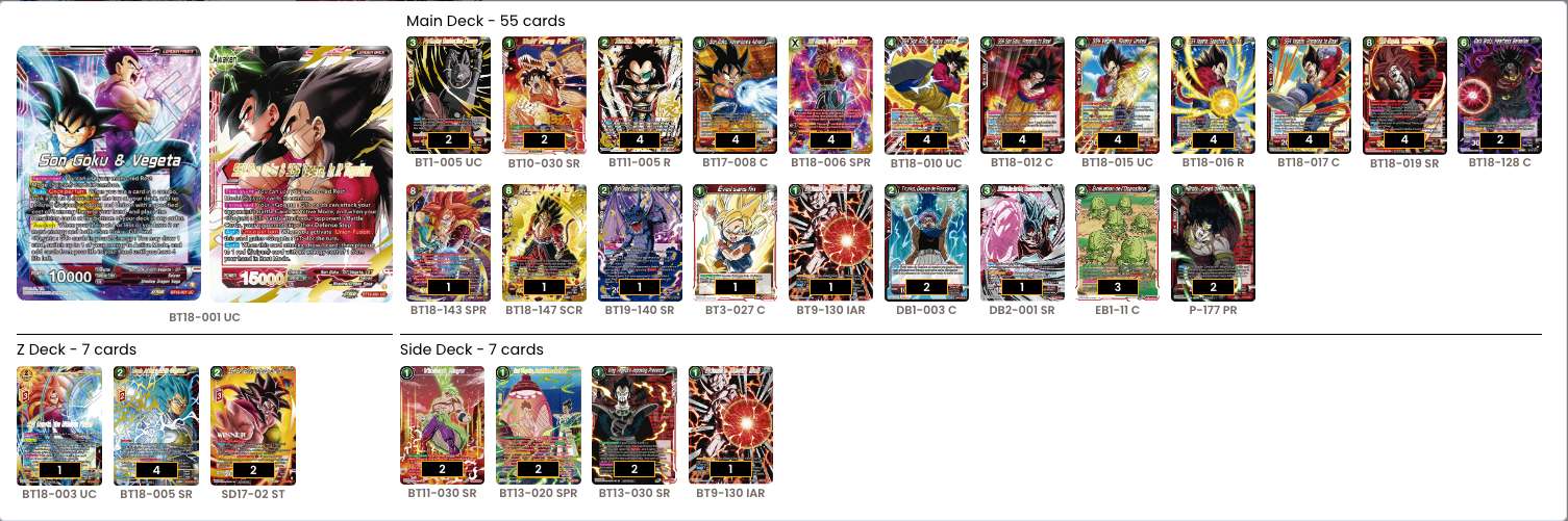 Decklist de Eyigun Ceylan