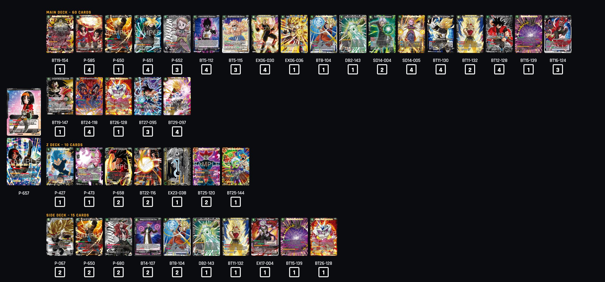Decklist de Benny Zhang