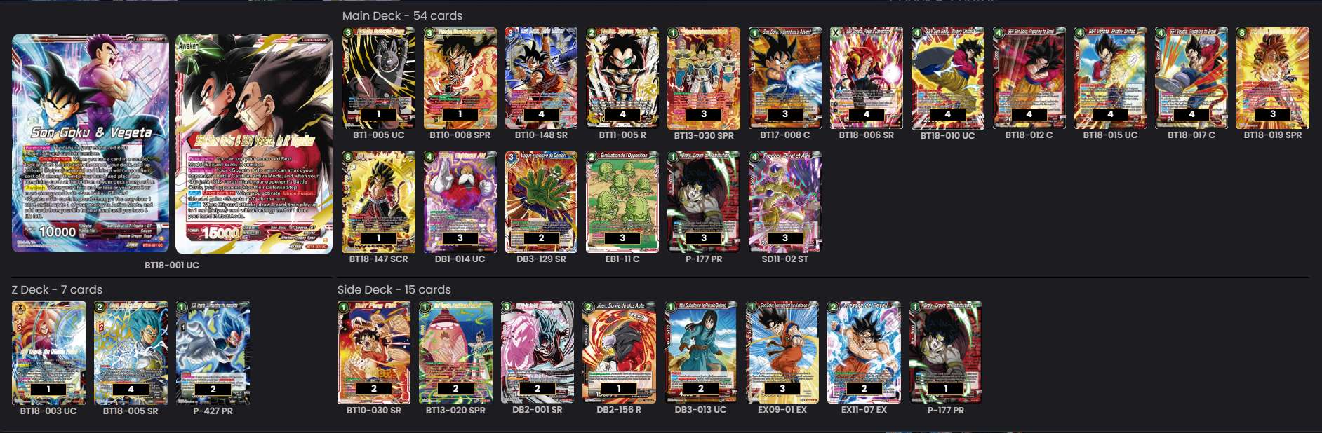 Decklist de Hakim Payet