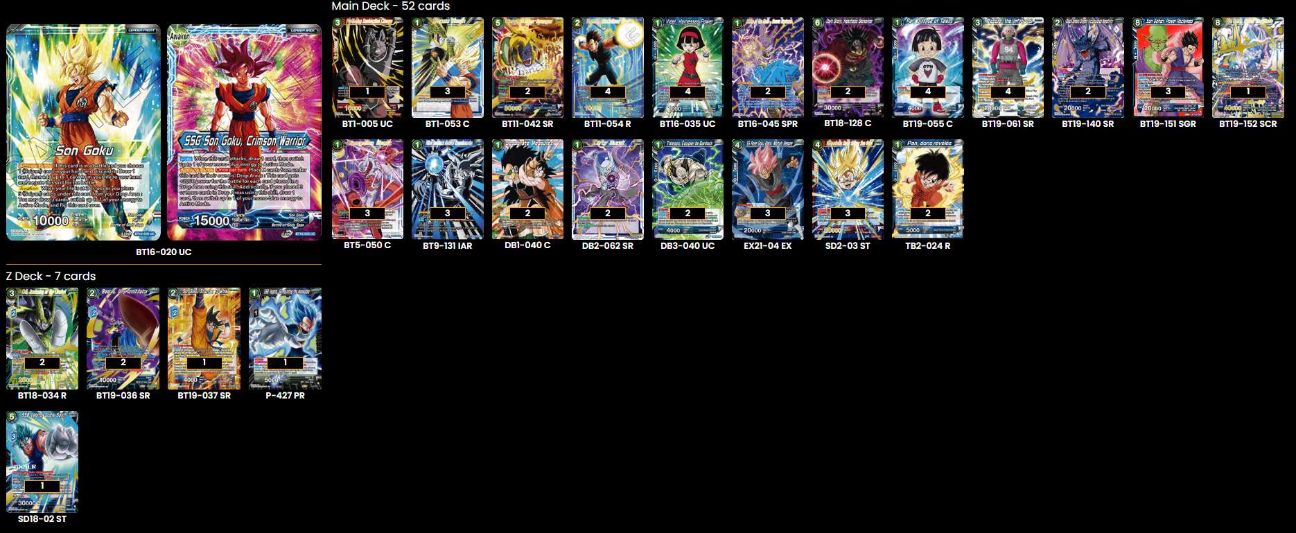 Decklist de Jordan Markle