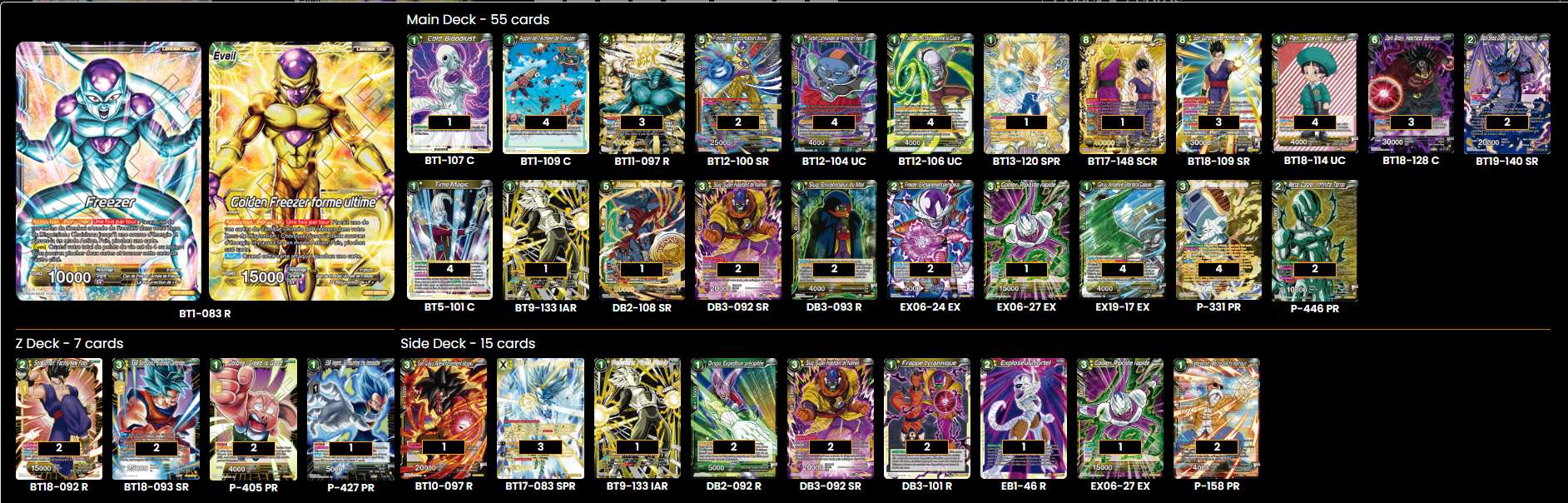 Decklist de Guillaume Bouin