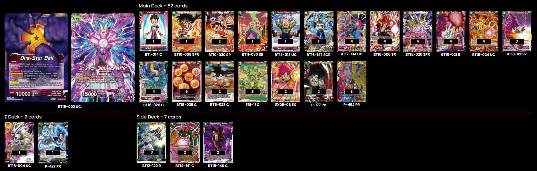 Decklist de Simon Abiton