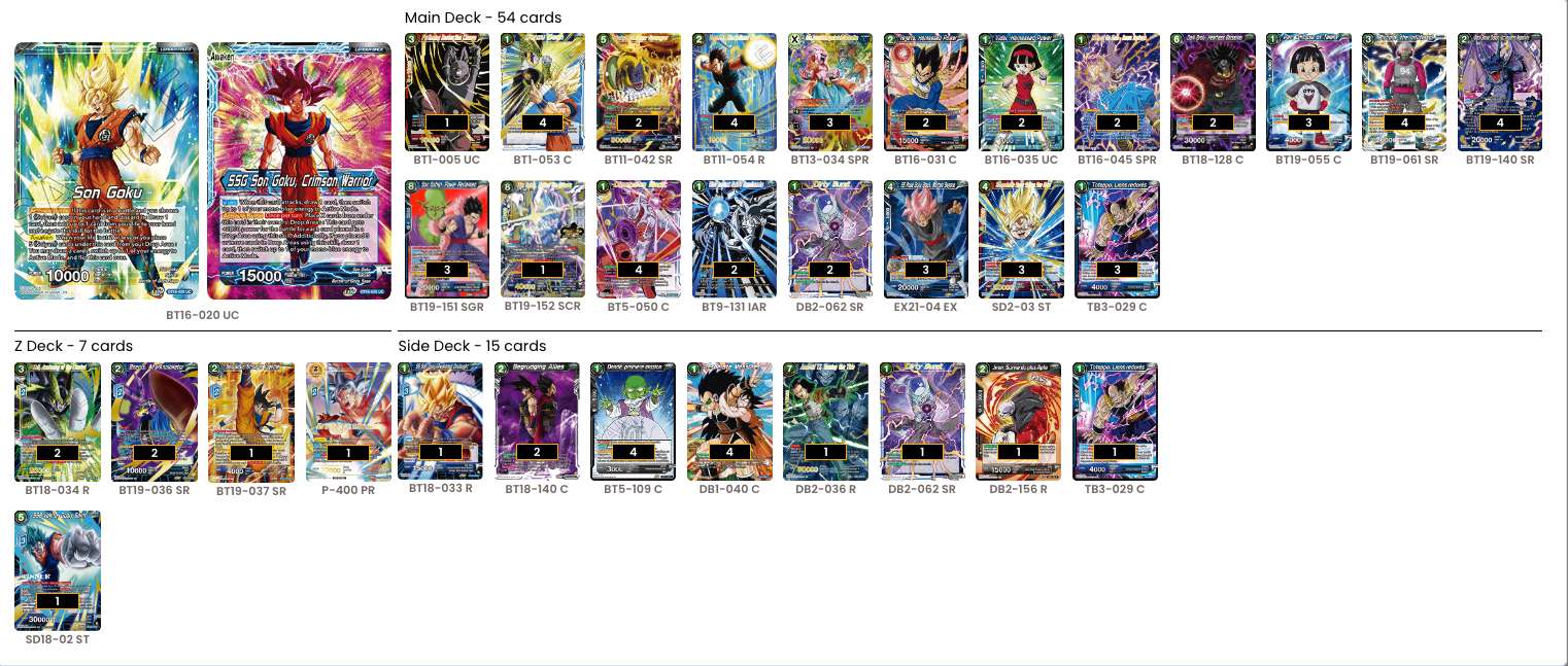 Decklist de Mehdi Belmimoun