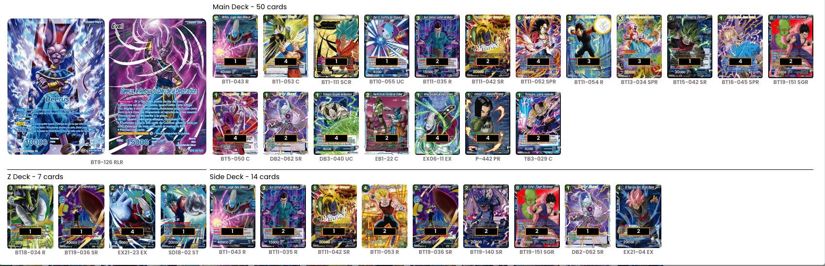 Decklist de Wang Poh Ann