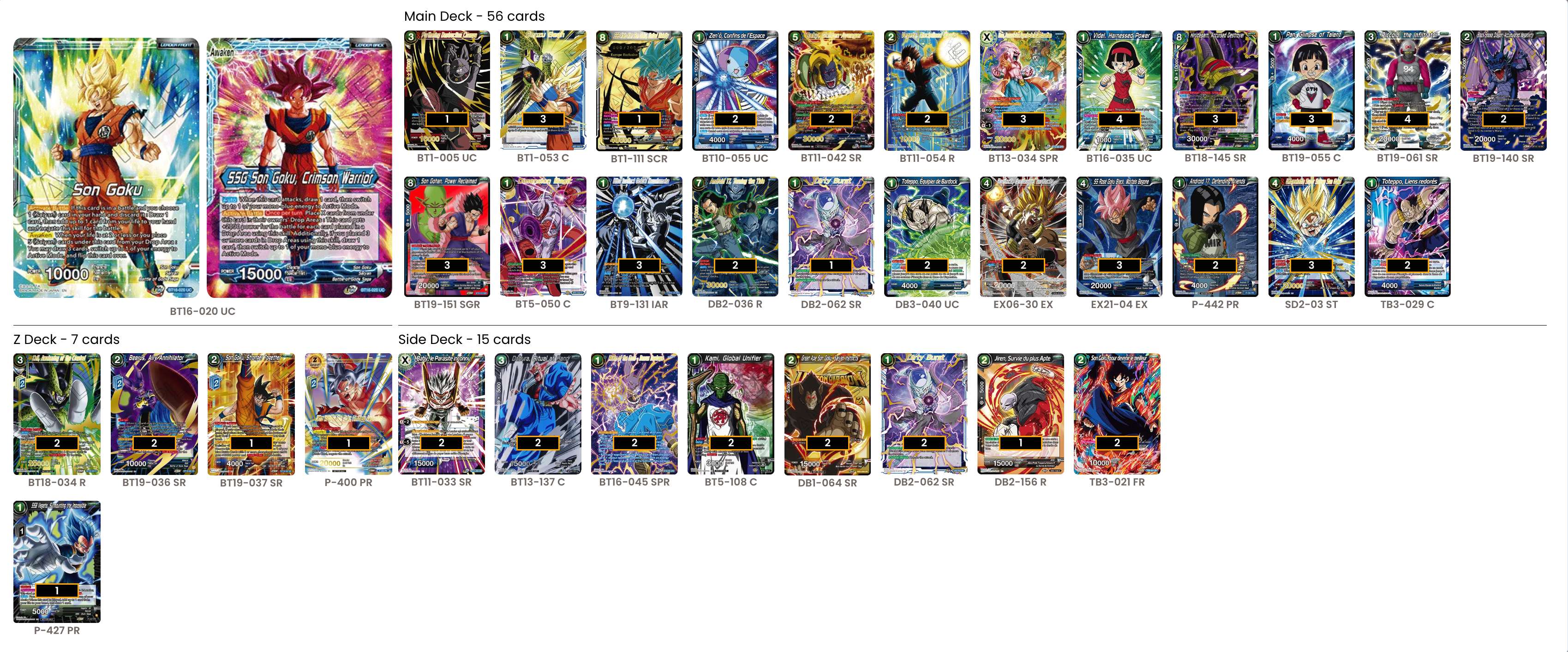 Decklist de Thomas Herbez