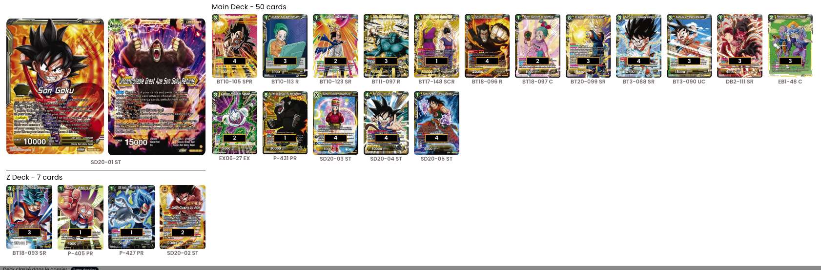 Decklist de FEDERICO ZACCA