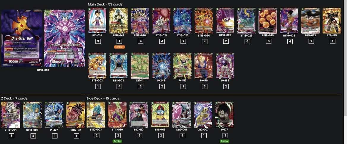 Decklist de Mirco Bottcher