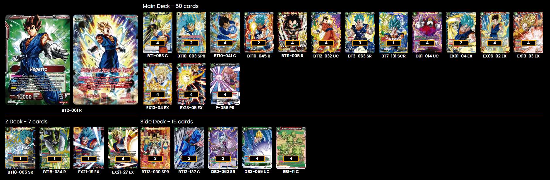 Decklist image · Sean DeRoest