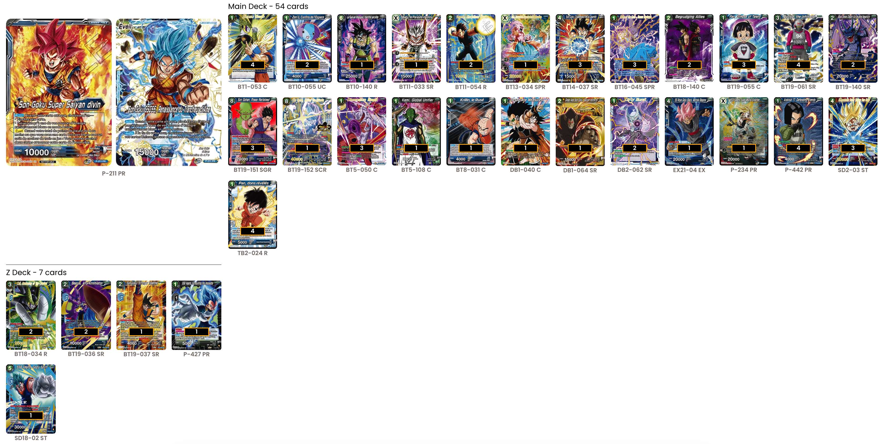 Decklist de Felipe Sanchez