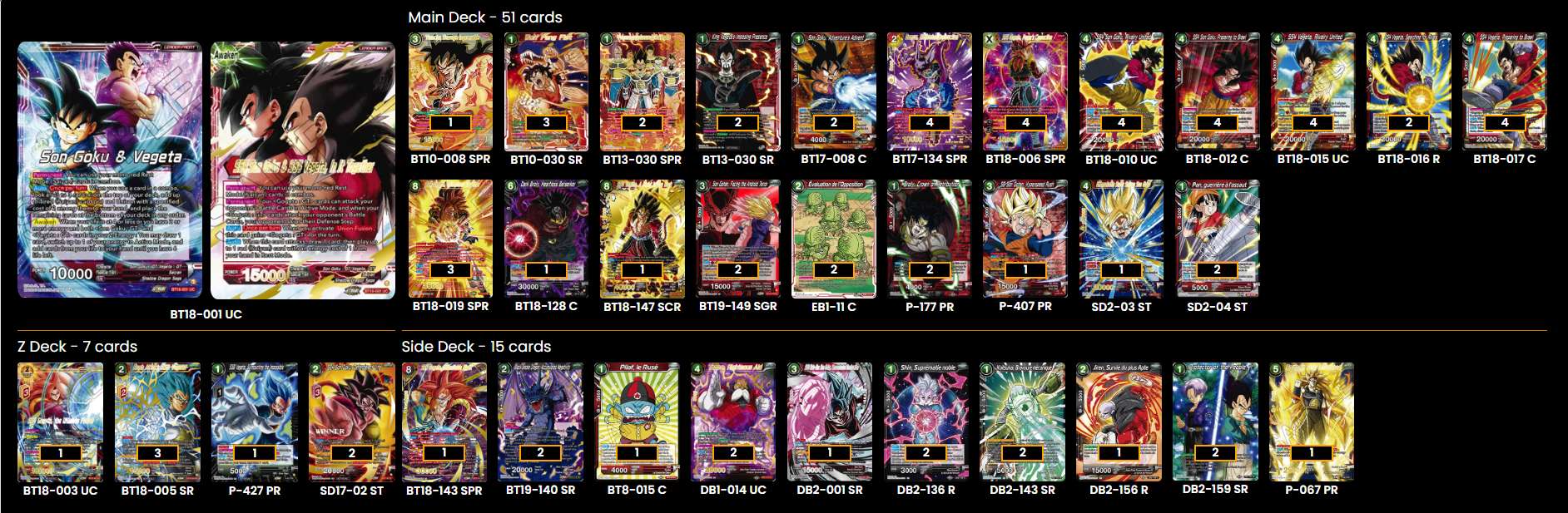 Decklist de Valentin Champon-vachot