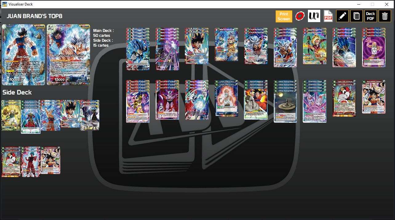 Decklist de Juan Brand