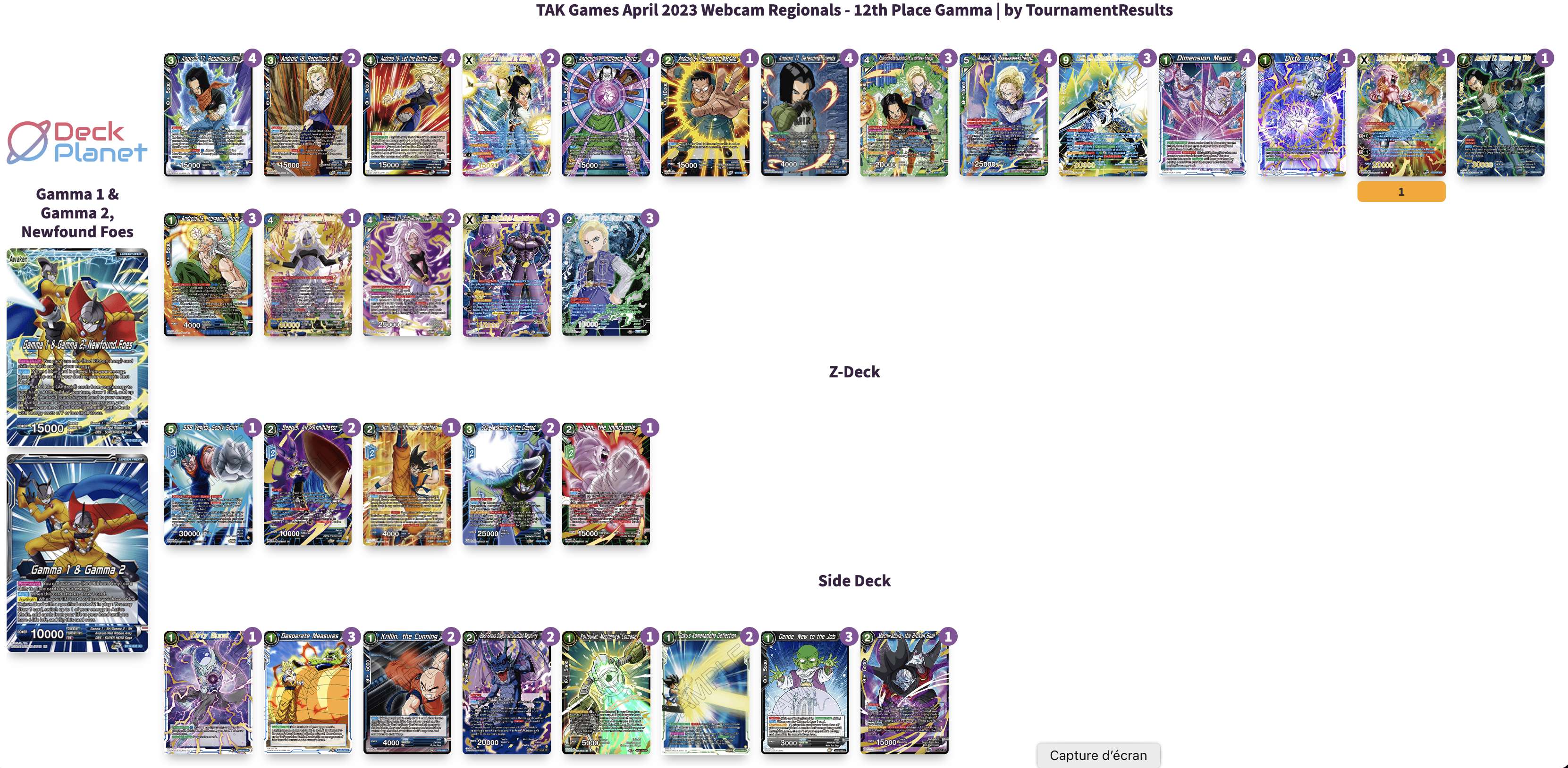 Decklist de Daniel Hardie