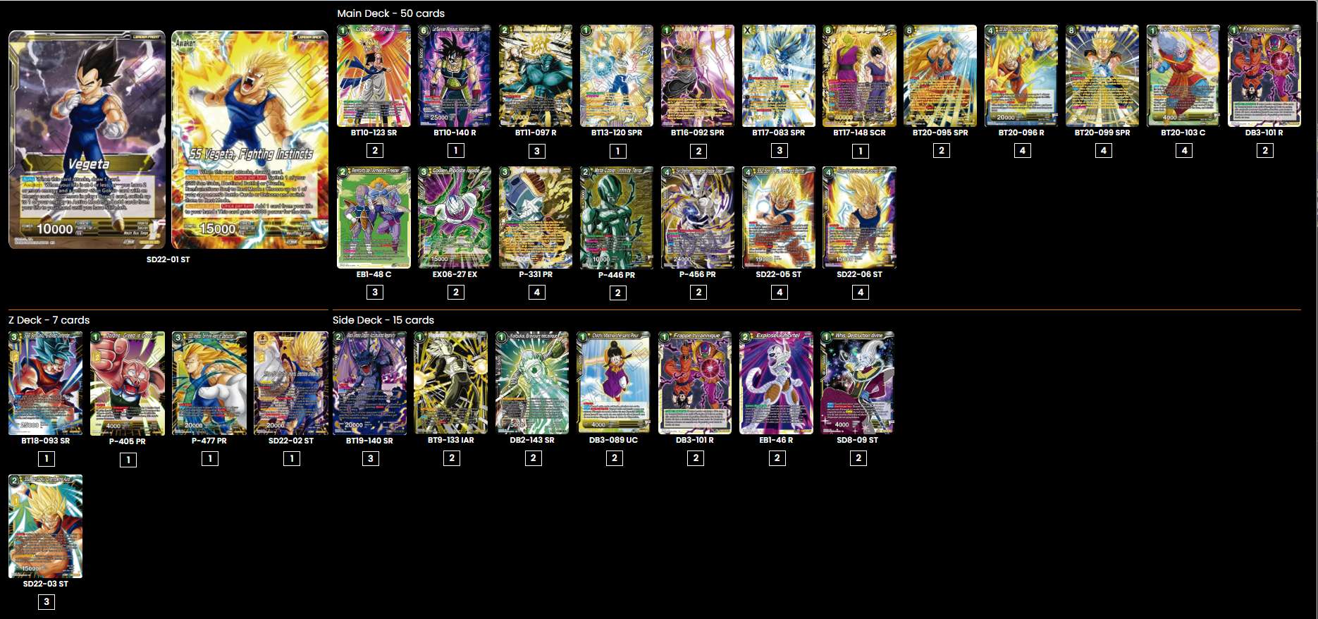 Decklist de Richard Azario