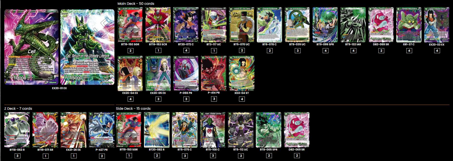 Decklist de Baptiste Arnault