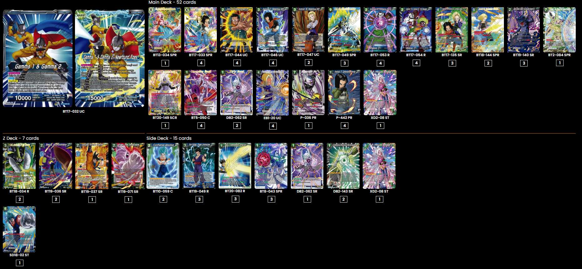 Decklist de Ali Drareni
