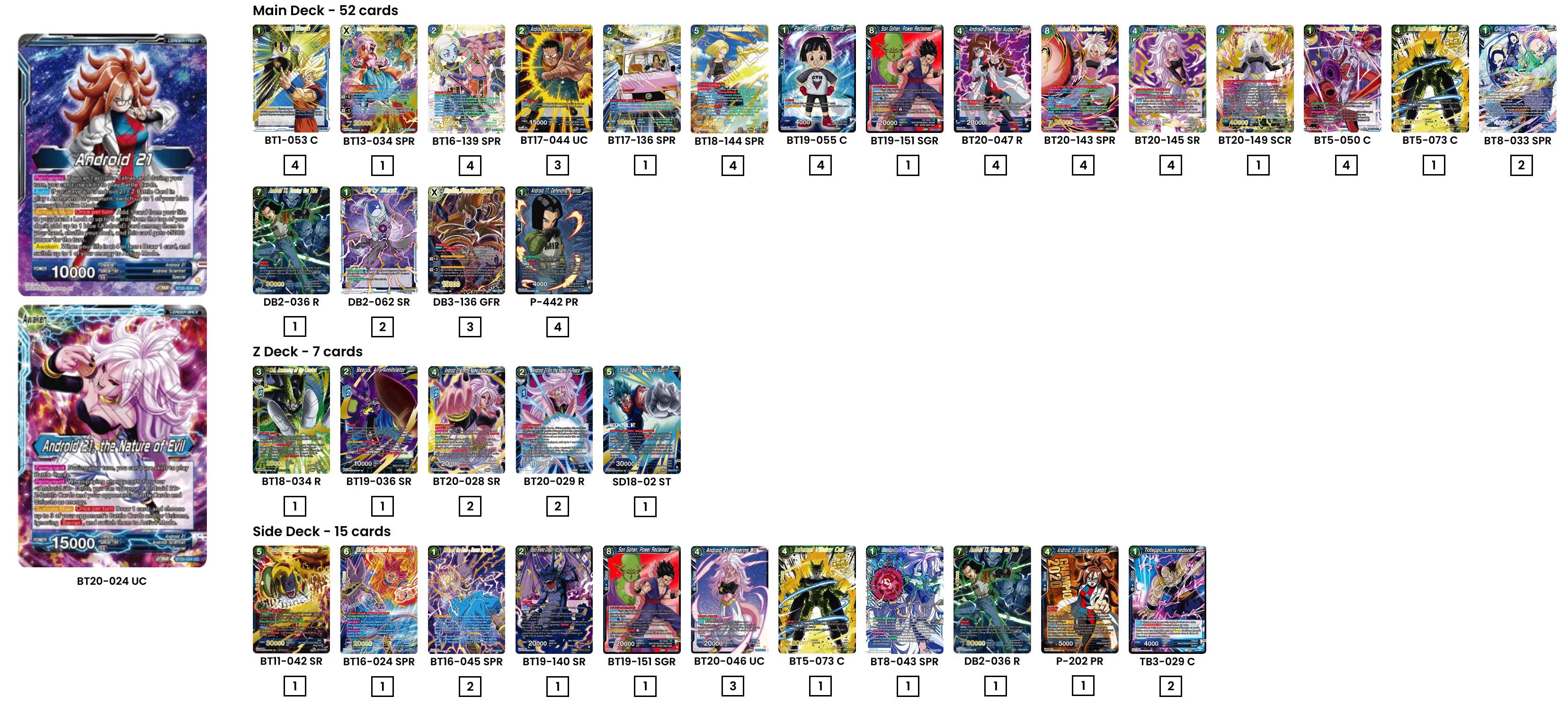 Decklist image · Grady Hughes