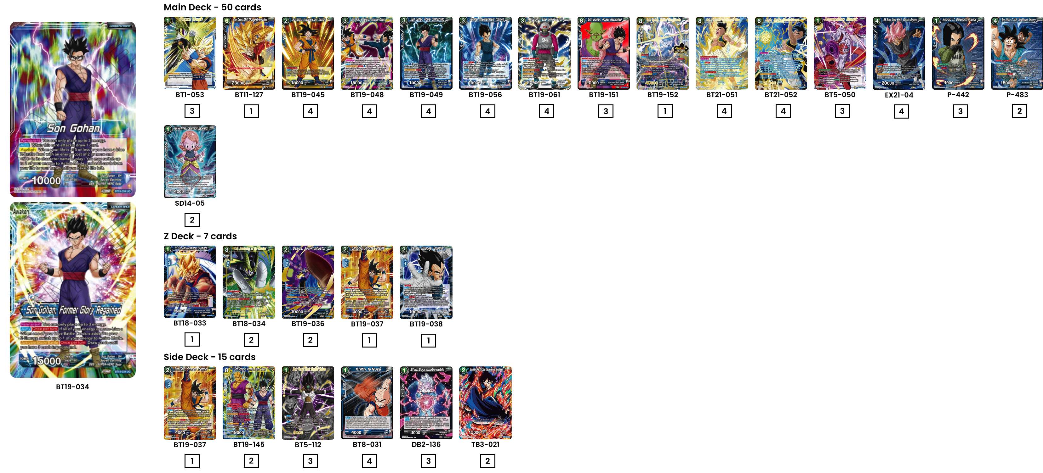 Decklist de Simon Eve