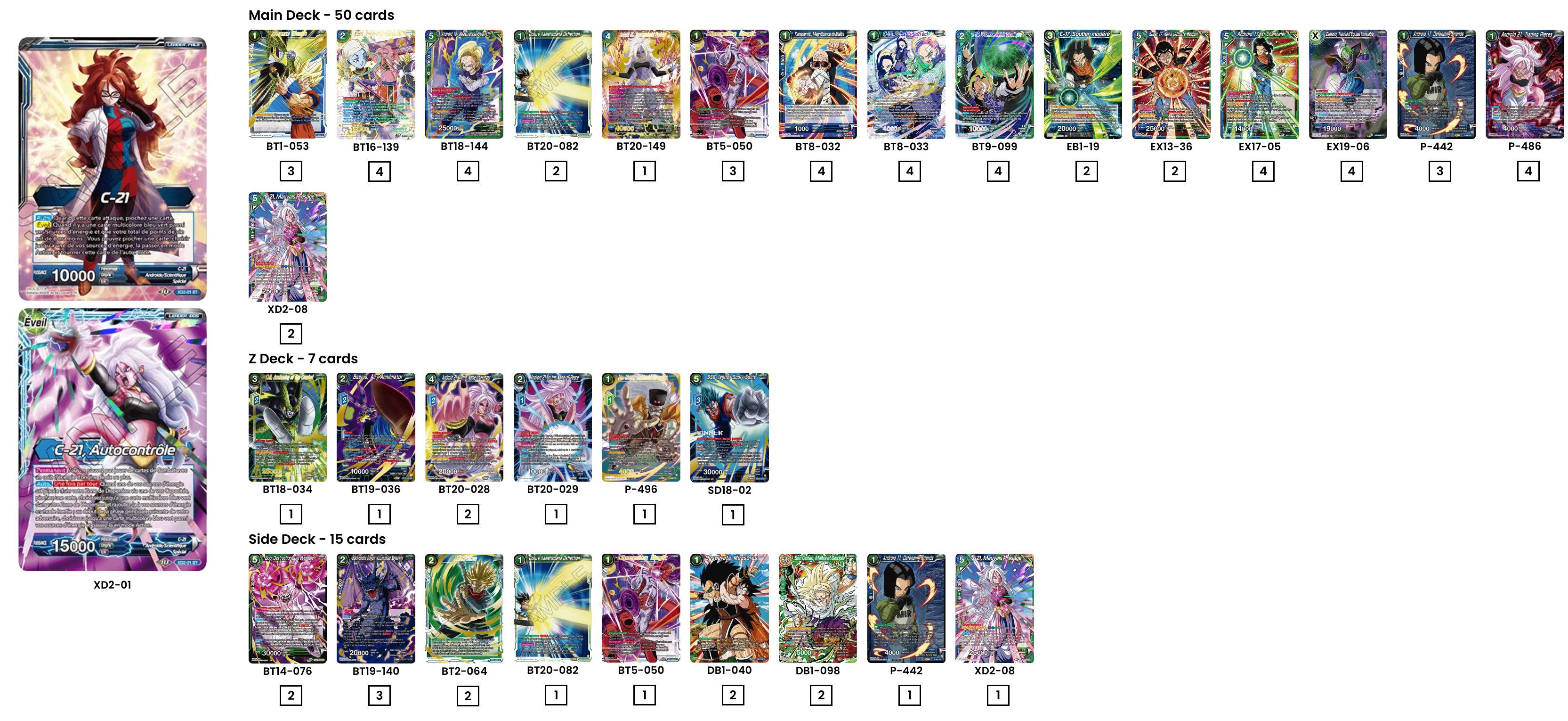 Decklist de Mark Andrews