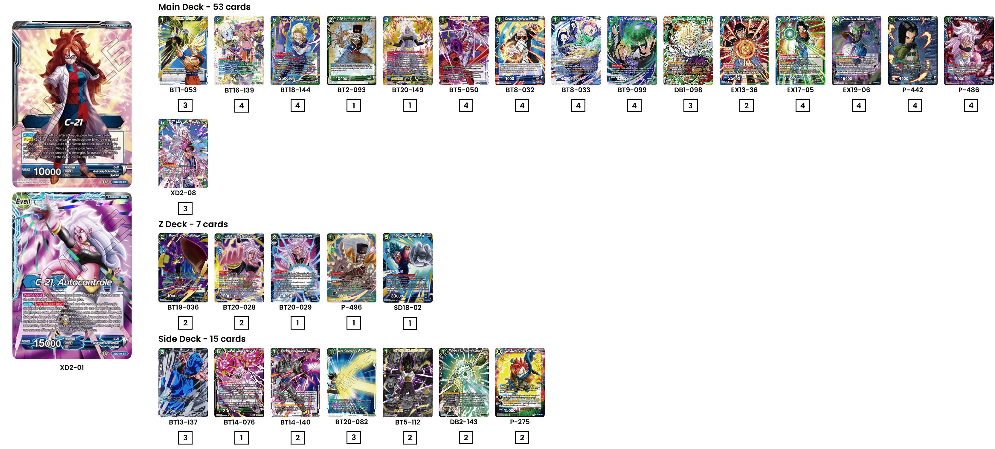 Decklist de David Sanchez
