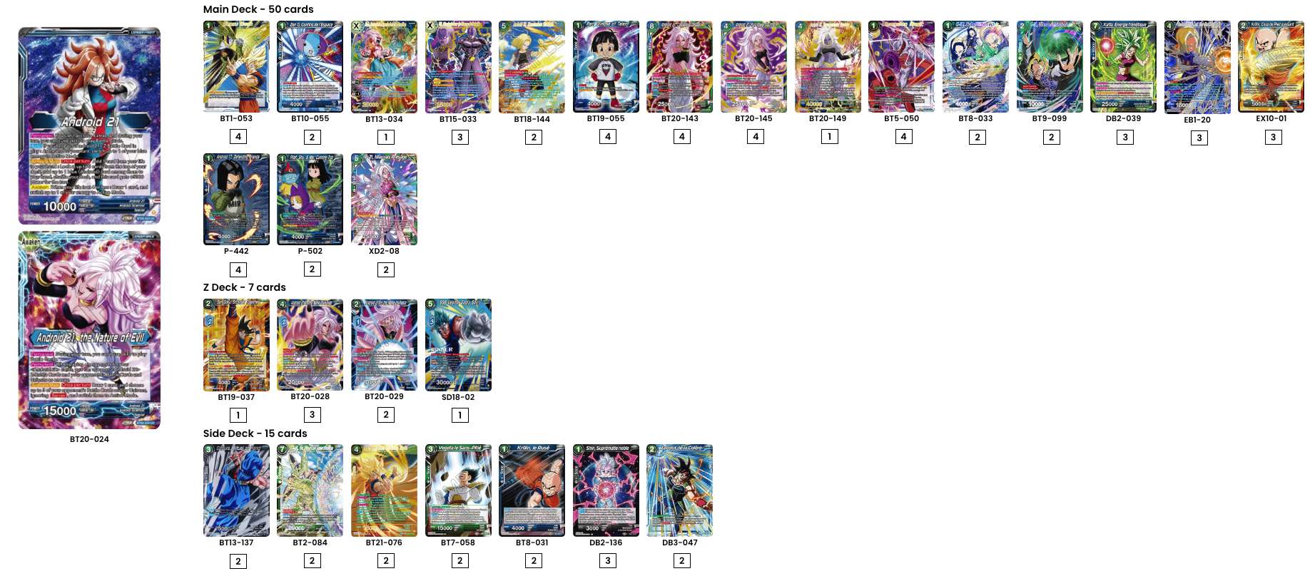 Decklist image · Evelyn Lodis