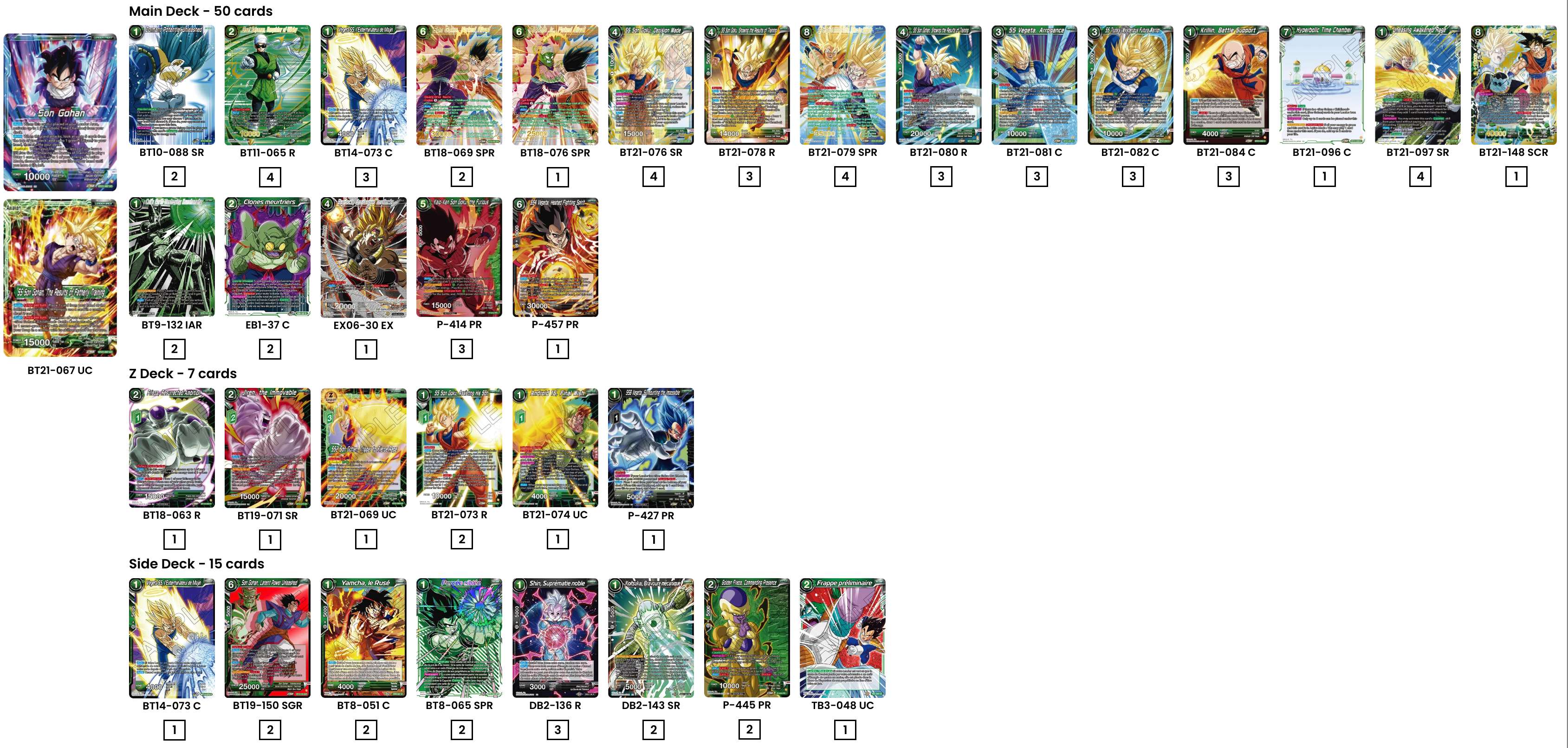 Decklist de Alessandro Graziosi