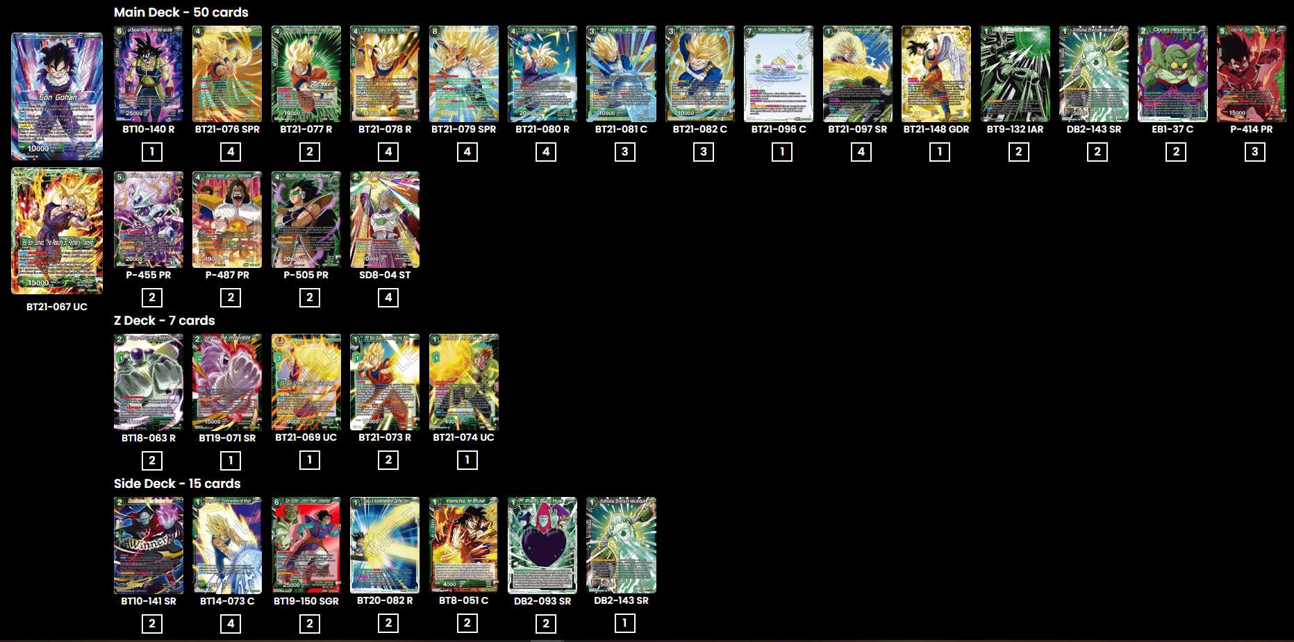 Decklist de Emmanuel Mejia