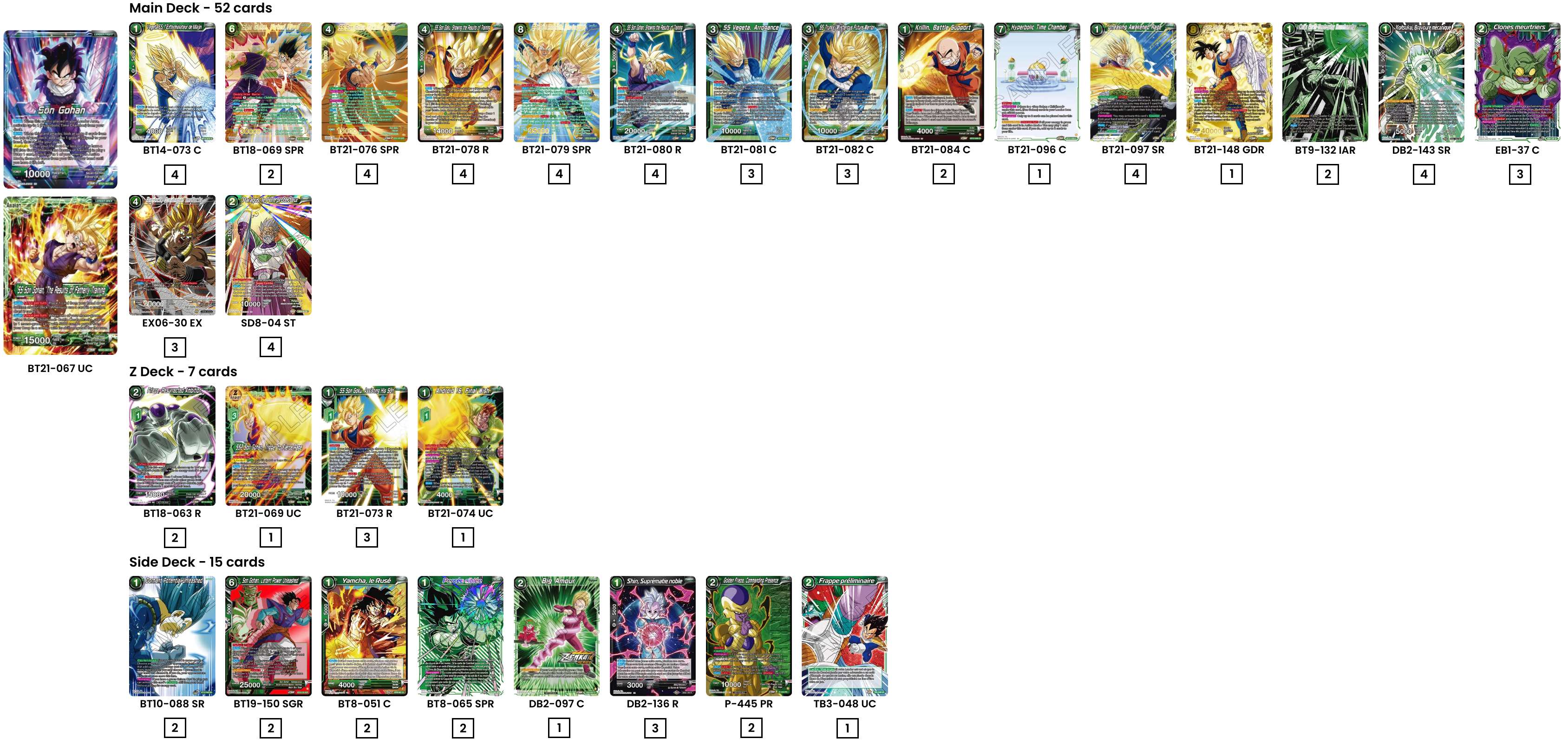 Decklist de Alessandro Graziosi