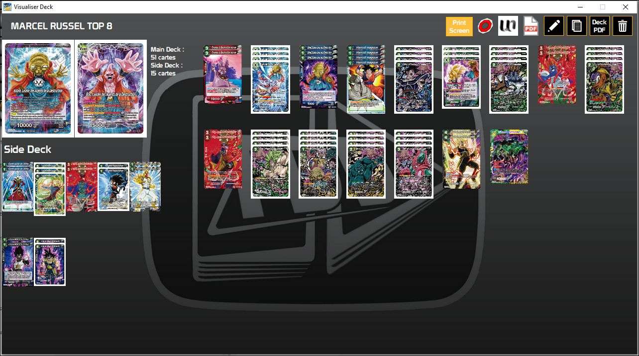 Decklist de Marcel Russel