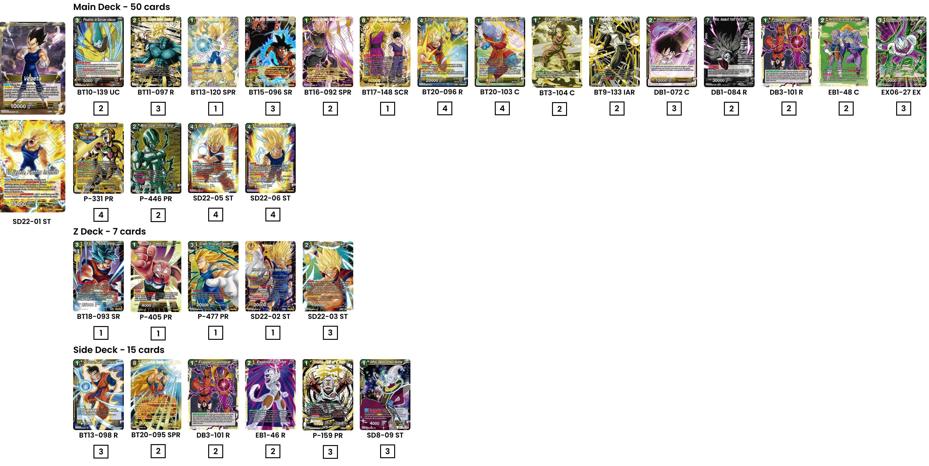 Decklist de Richard Azario