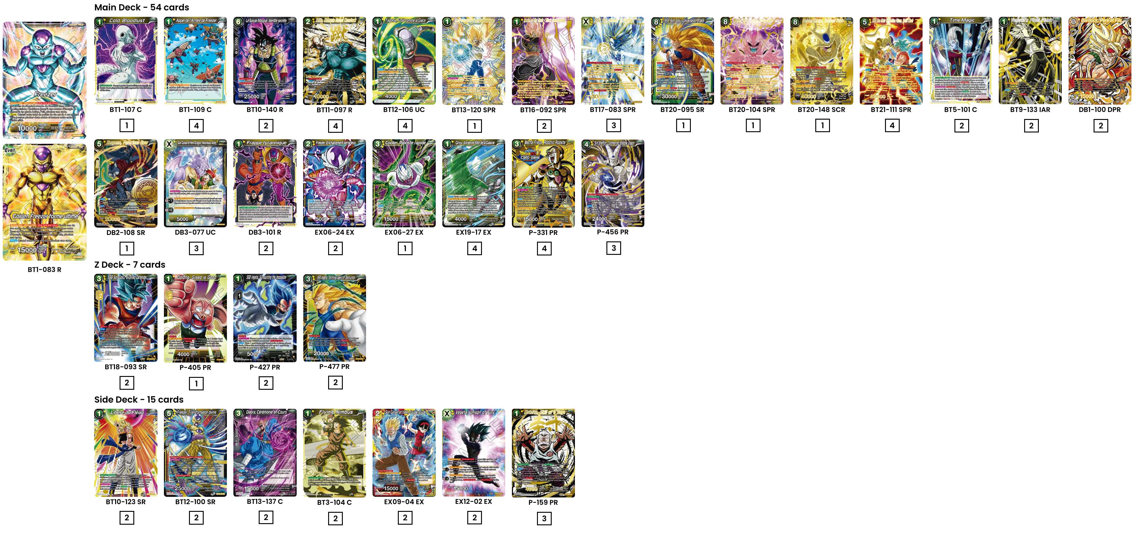 Decklist de Bernardi Matteo