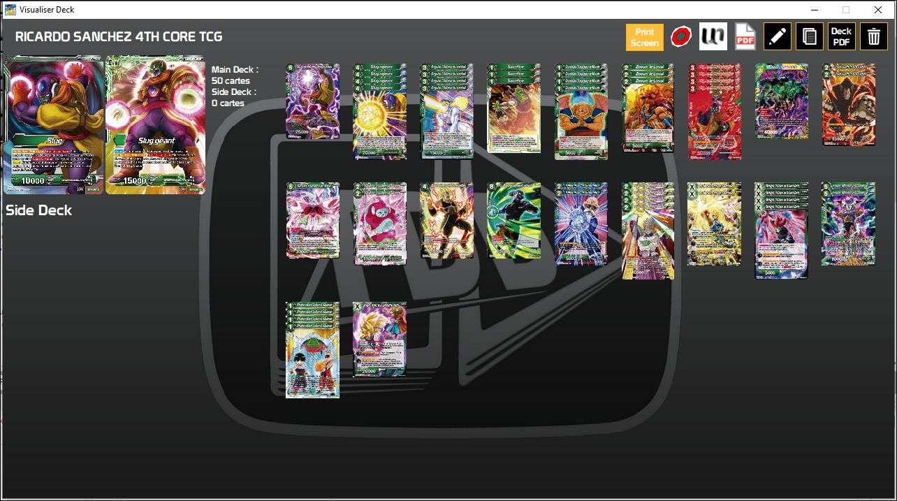 Decklist image · Ricardo Sanchez